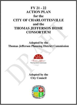 ACTION PLAN CITY OF CHARLOTTESVILLE THOMAS JEFFERSON HOME CONSORTIUM - FY 21 - 22 for the and the Adopted by the Thomas Jefferson Planning ...