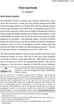 Titan Case Study H. Gayathri - SDMIMD
