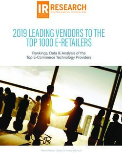 2019 LEADING VENDORS TO THE TOP 1000 E-RETAILERS - IR RESEARCH Rankings, Data & Analysis of the - Pitney Bowes