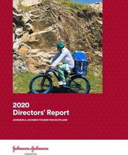 2020 Directors' Report - JOHNSON & JOHNSON FOUNDATION SCOTLAND