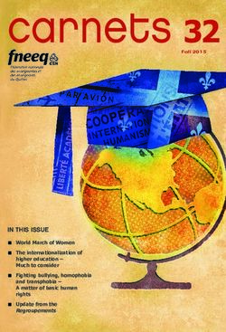 Carnets 32 - IN THIS ISSUE - Fall 2015 - FNEEQ