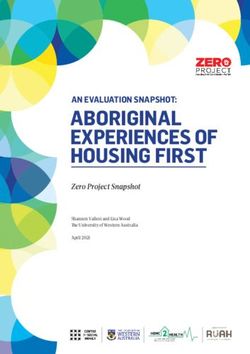 ABORIGINAL EXPERIENCES OF HOUSING FIRST - AN EVALUATION SNAPSHOT: Zero Project Snapshot - Ruah ...