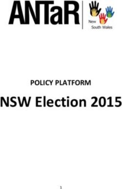 NSW Election 2015 POLICY PLATFORM