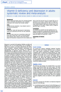 Vitamin D deficiency and depression in adults: systematic review and meta-analysis