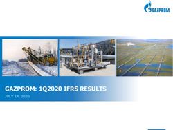 GAZPROM: 1Q2020 IFRS RESULTS - JULY 14, 2020