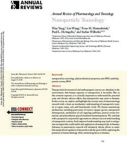 Nanoparticle Toxicology - Annual Review of Pharmacology and Toxicology - Wilhelm Lab