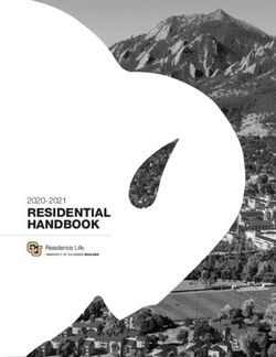 RESIDENTIAL HANDBOOK 2020-2021 - 1 | RESIDENTIAL HANDBOOK - University of Colorado ...