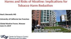 Harms and Risks of Nicotine: Implications for Tobacco Harm Reduction - Neal L Benowitz MD University of California San Francisco Global Nicotine ...