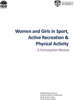 Women and Girls in Sport, Active Recreation & Physical Activity - A Participation Review