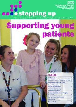 Supporting young patients - stepping up - Basildon and Thurrock University Hospitals
