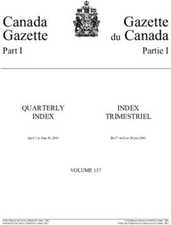 Canada Gazette - Gazette du Canada