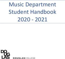 Music Department Student Handbook 2020 2021 - Douglas ...