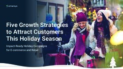 Five Growth Strategies to Attract Customers This Holiday Season - Impact-Ready Holiday Campaigns for E-commerce and Retail