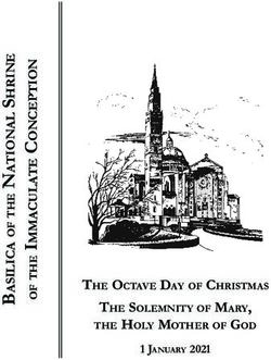 THE OCTAVE DAY OF CHRISTMAS THE SOLEMNITY OF MARY, THE HOLY MOTHER OF GOD 1 JANUARY 2021 - THE BASILICA OF THE NATIONAL SHRINE ...