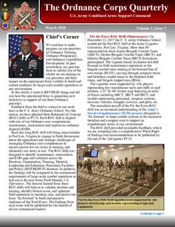 The Ordnance Corps Quarterly - Army