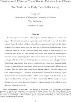 Distributional Effects of Trade Shocks: Evidence from China's Tea Trade in the Early Twentieth-Century
