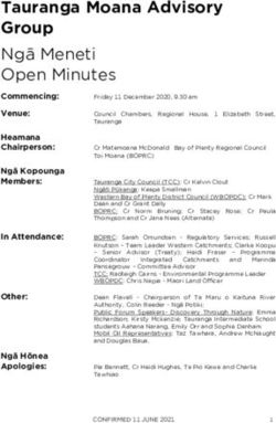 Tauranga Moana Advisory Group - Ngā Meneti Open Minutes