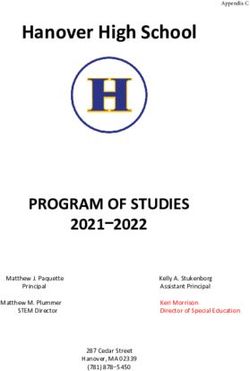 Hanover High School - PROGRAM OF STUDIES 2021 2022 - Appendix C