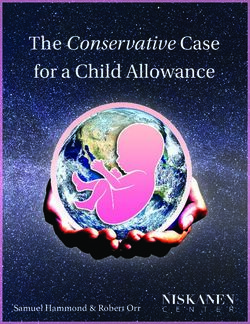 The Conservative Case for a Child Allowance - Samuel Hammond & Robert Orr - Niskanen Center
