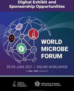 WORLD MICROBE FORUM - Digital Exhibit and Sponsorship Opportunities - 20-24 JUNE 2021 | ONLINE WORLDWIDE