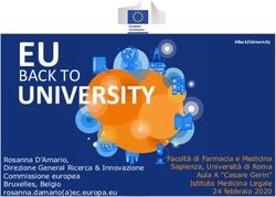 EUBACK TO UNIVERSITY - Sapienza