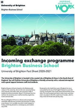 Incoming exchange programme Brighton Business School