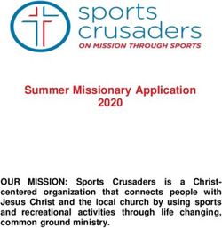 2020 Summer Missionary Application - Sports Crusaders