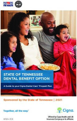 STATE OF TENNESSEE DENTAL BENEFIT OPTION - Sponsored by the State of Tennessee I 2021 - TN.gov