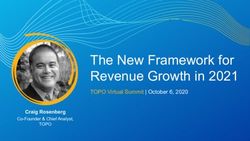 The New Framework for Revenue Growth in 2021 - TOPO Virtual Summit | October 6, 2020 - Amazon S3