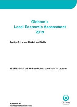 Oldham's Local Economic Assessment 2019 - Oldham Council