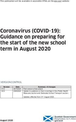 Coronavirus (COVID-19): Guidance on preparing for the start of the new school term in August 2020 - The Scottish Government