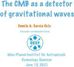 The CMB as a detector of gravitational waves - Camilo A. Garcia Cely - Max-Planck-Institut f&uuml;r Astrophysik Cosmology Seminar June 15, 2021 ...