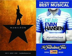 BEST MUSICAL THE TONY AWARD WINNING - MAY 5 - JUNE 7, 2020 HamiltonMusical.com - The Fabulous Fox Theatre