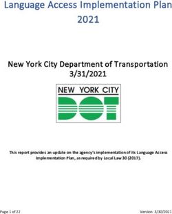 Language Access Implementation Plan 2021 - NYC.gov