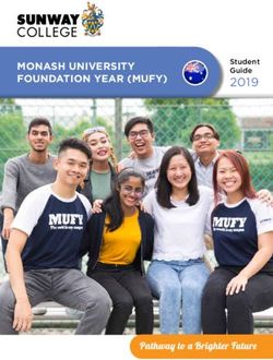 Monash University Foundation Year Mufy 2019 Student Guide Sunway College