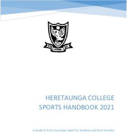 HERETAUNGA COLLEGE SPORTS HANDBOOK 2021 - A Guide to Extra Curricular Sport for Students and their Families