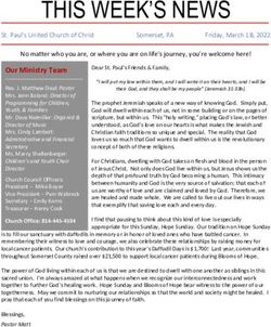 THIS WEEK'S NEWS - St. Paul's United Church of Christ