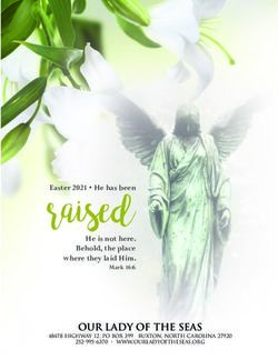 Raised OUR LADY OF THE SEAS - 252-995-6370 WWW.OURLADYOFTHESEAS.ORG - Our Lady of the Seas Catholic Parish