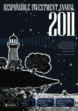 RESPONSIBLE INVESTMENT ANNUAL