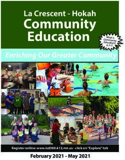 Community Education La Crescent - Hokah - February 2021 - May 2021 - Amazon AWS