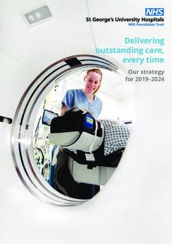 Delivering outstanding care, every time - Our strategy for 2019-2024 - St George's Hospital