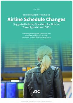 Airline Schedule Changes - Suggested Industry Standards for Airlines, Travel Agencies and GDSs