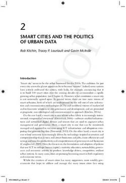 2 SMART CITIES AND THE POLITICS OF URBAN DATA - Rob Kitchin