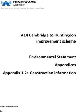 A14 Cambridge to Huntingdon improvement scheme Environmental Statement Appendices Appendix 3.2: Construction information - Date: December 2014 6.3