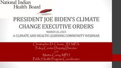 PRESIDENT JOE BIDEN'S CLIMATE CHANGE EXECUTIVE ORDERS - A CLIMATE AND HEALTH LEARNING COMMUNITY WEBINAR