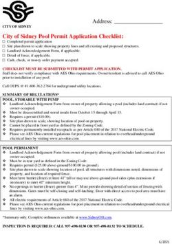 City of Sidney Pool Permit Application Checklist