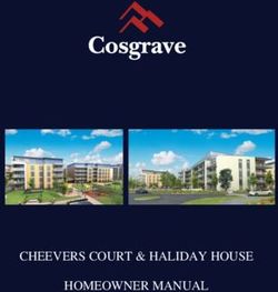 CHEEVERS COURT & HALIDAY HOUSE HOMEOWNER MANUAL - HOMEOWNER MANUAL