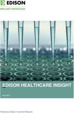 EDISON HEALTHCARE INSIGHT - May 2021 Published by Edison Investment Research