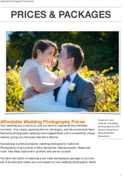 PRICES & PACKAGES - Sadowski Photography