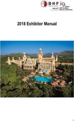 2018 Exhibitor Manual - BHF